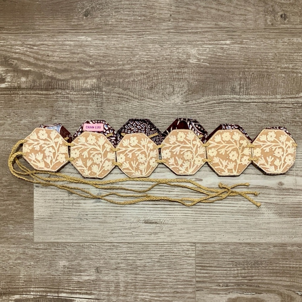 Chan Luu Velvet Beaded Belt